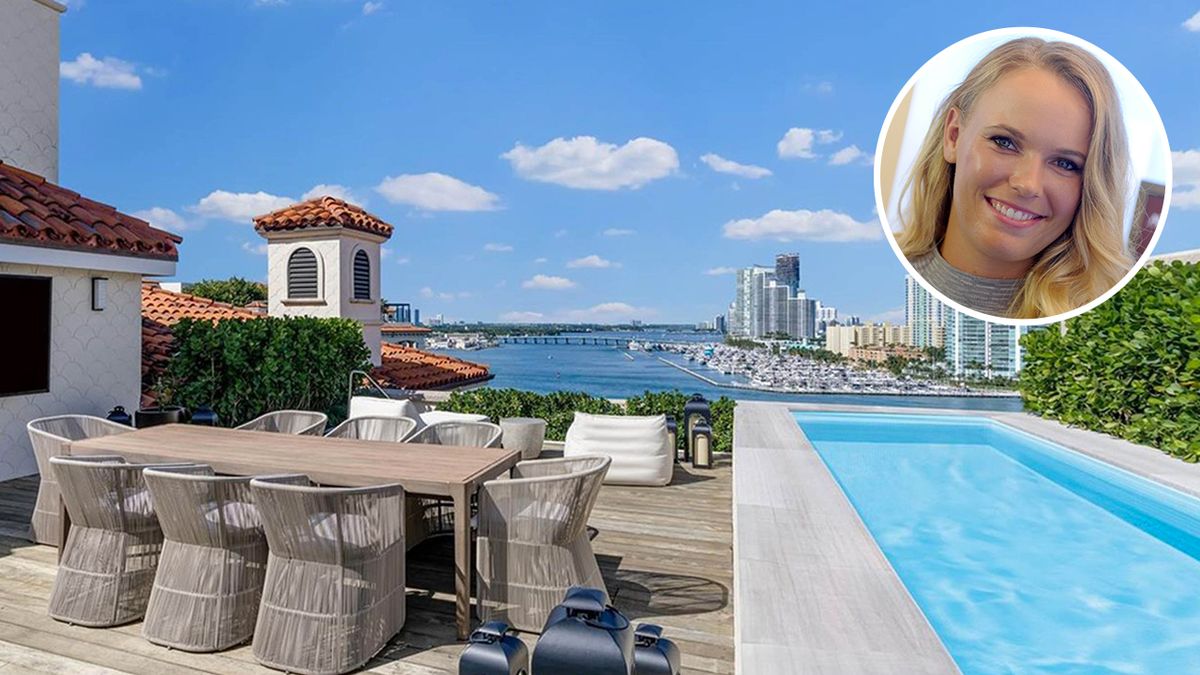 Bývalá tenisová jednička Wozniacká prodává svůj penthouse. Má dvě terasy, bazén i ohniště